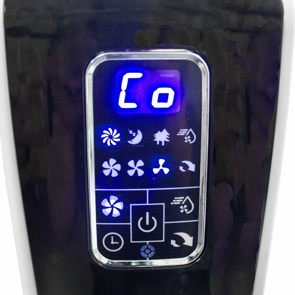 Ventilátor Zvlhčovač vzduchu řízený 40cm silný Stojací větrák M17411
